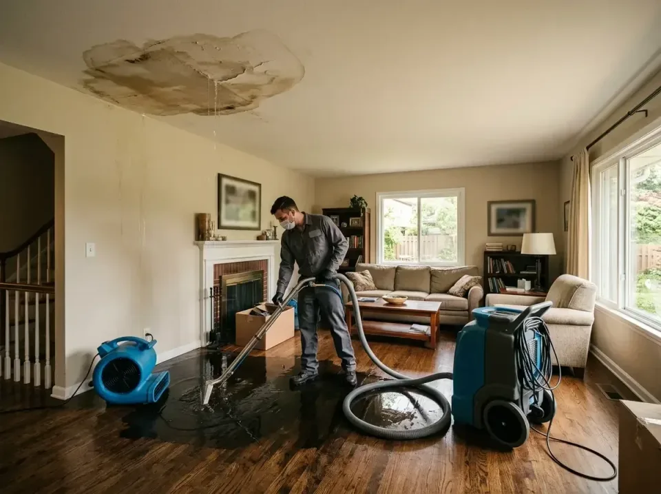 attic-pipe-burst-ceiling-drip-008 — frequently asked questions, Water Damage Restoration & Carpet Care in Shields, MI